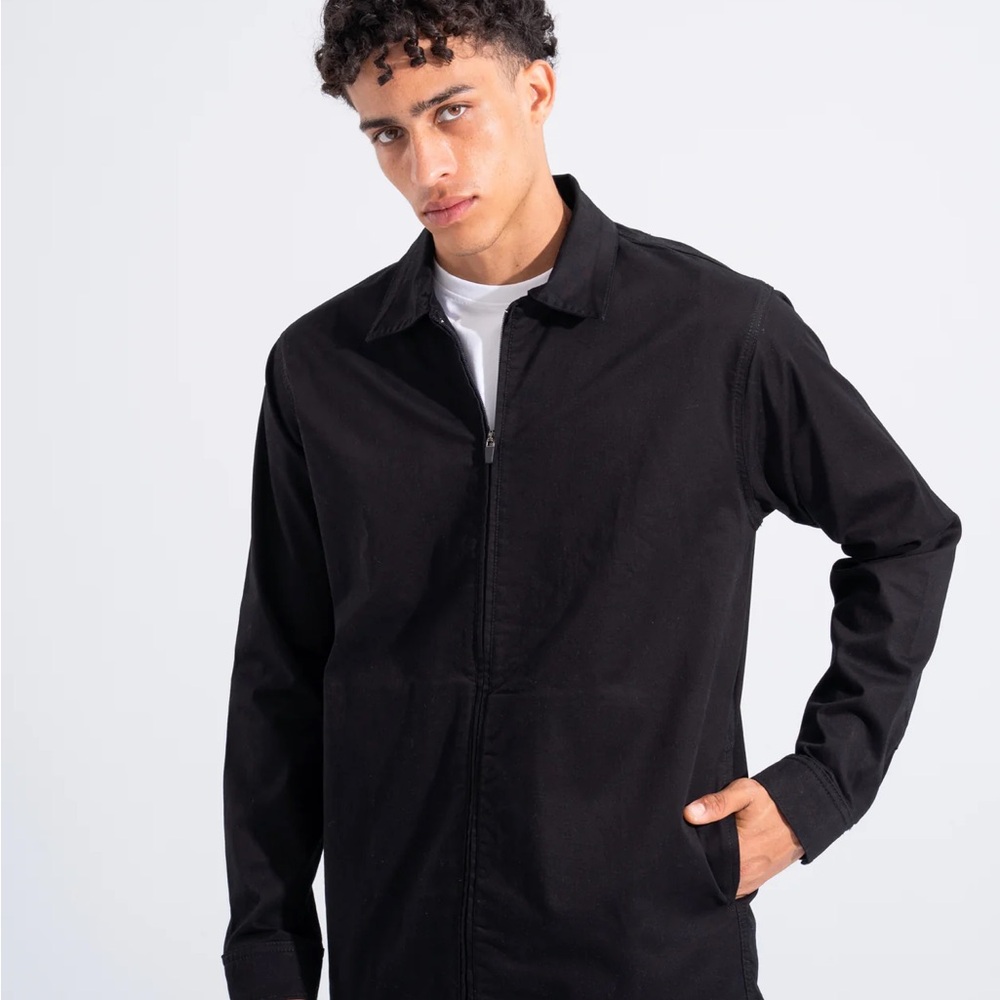 Devereux Golf Jacket | Large | Black | Lightweight | Quiet Luxury